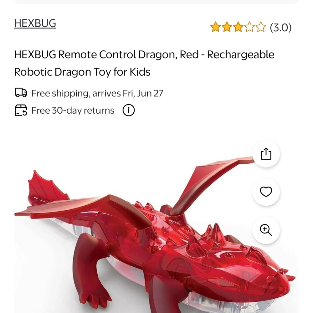 Remote Control Dragon, Red